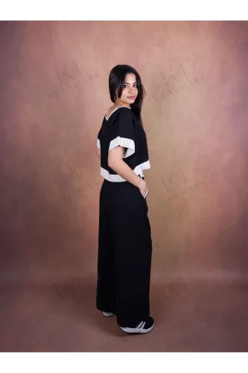 White&black Cepli Kadın Müslin Pantolon 
